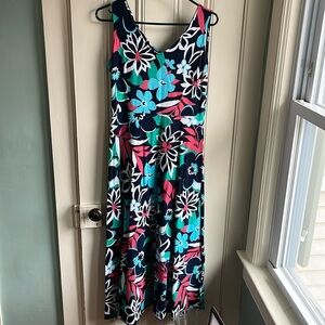 bold floral summer dress from Talbots